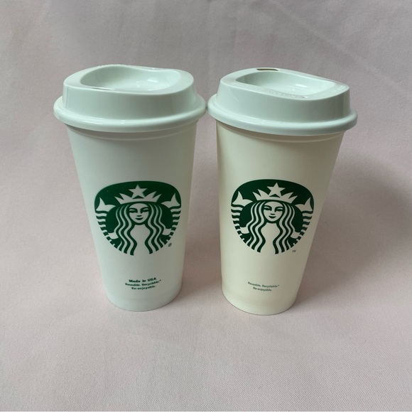 Starbucks Other - Starbucks Classic Siren Logo Reusable Cups Grande 16oz Hot Cups